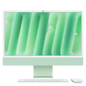 iMac con pantalla Retina 4,5K de 24 pulgadas: Chip M4 de Apple con CPU de 10 núcleos y GPU de 10 núcleos, 32 GB RAM, 2 TB SSD, Vidrio nanotexturizado, Gigabit Ethernet, Magic Keyboard con Touch ID y teclado numérico - Verde